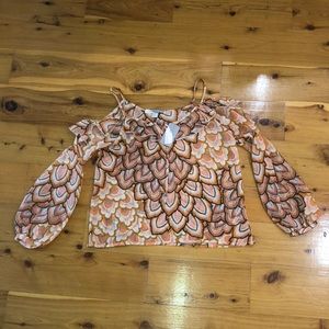 Off the Shoulder Pattern Top NWT
